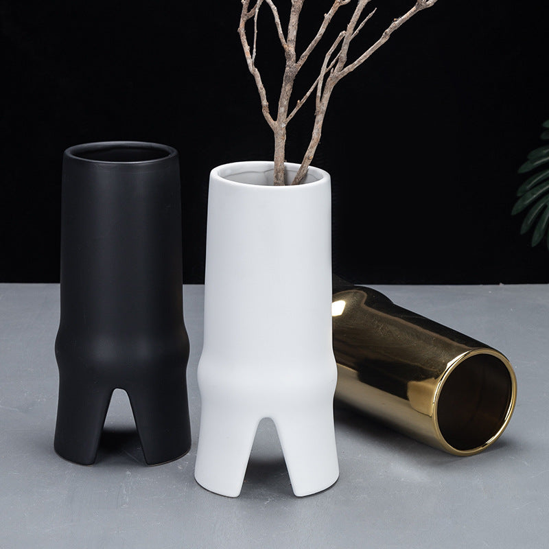 Vaso ceramica geometrico moderno