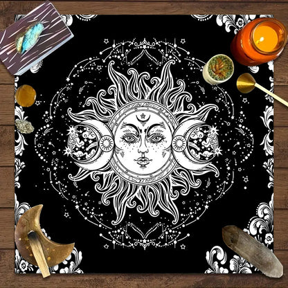 Tovaglia tarocchi fase lunare