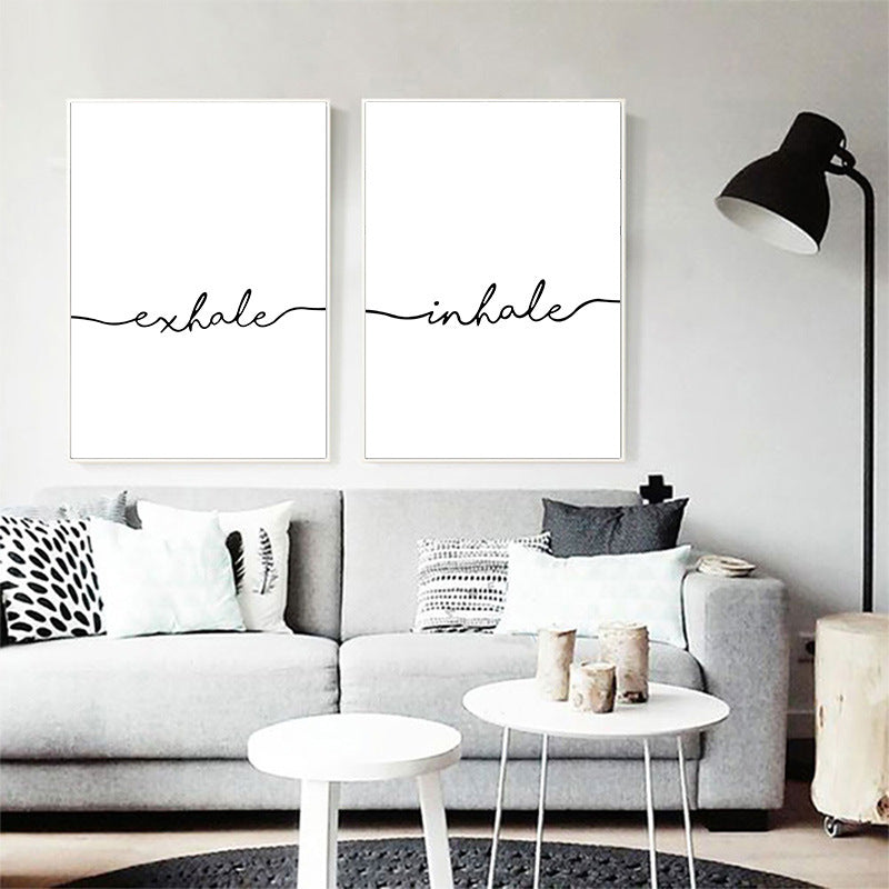 Quadro nordico bianco nero