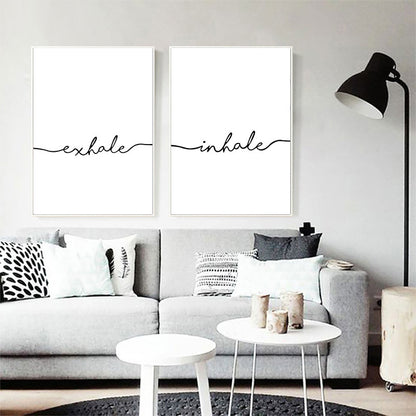 Quadro nordico bianco nero