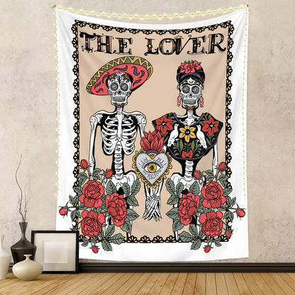 Arazzo bohemien scheletri