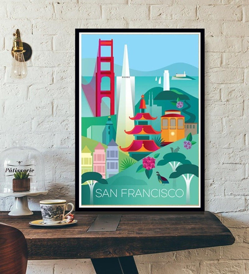Poster canvas viaggio nel mondo