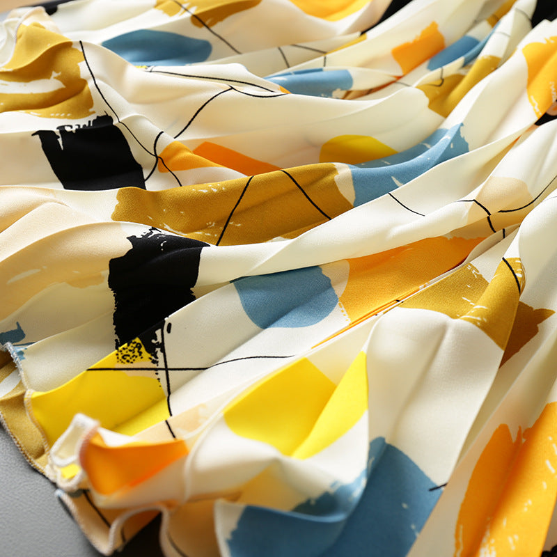 Gonna plissettata paesaggio