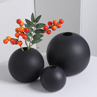 Vaso sferico ceramica nordico