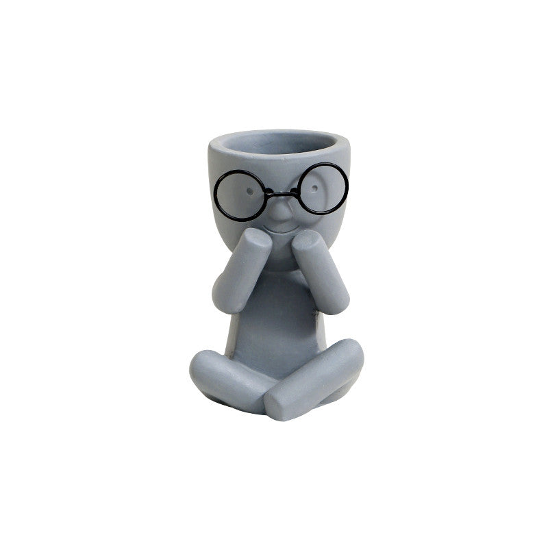 Vaso ritratto floreale