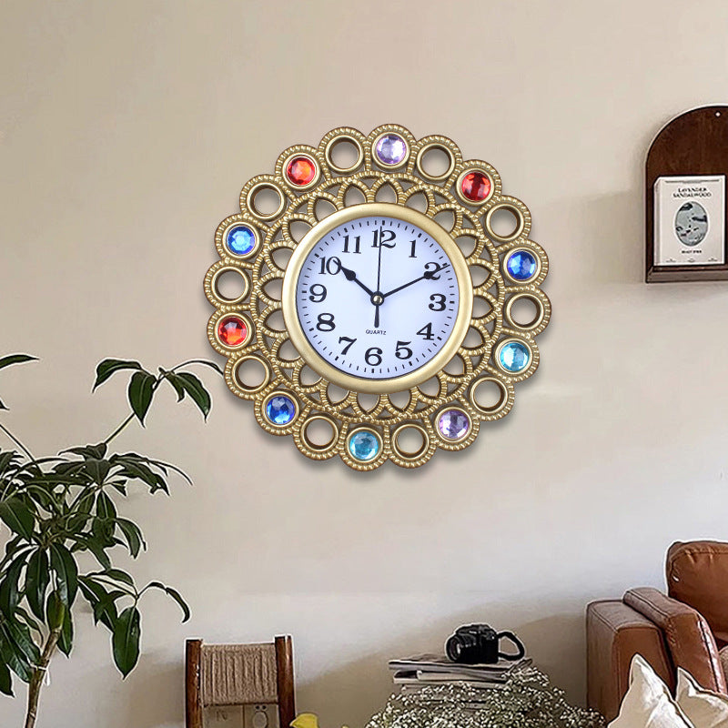 Orologio da parete Cristalli ornamentali