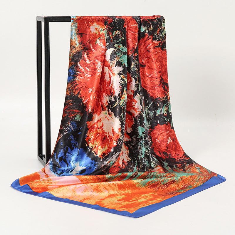 Foulard seta stampa artistica