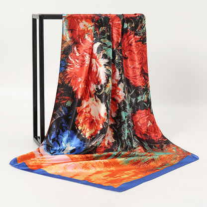 Foulard seta stampa artistica