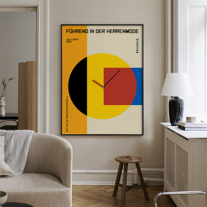 Orologio da parete Bauhaus geometrico
