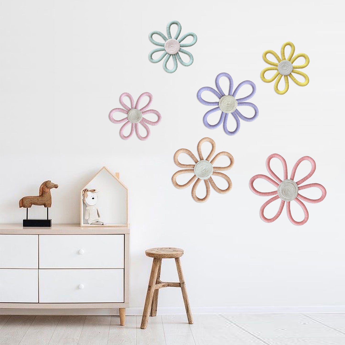 Decorazione margherite per camera bambini