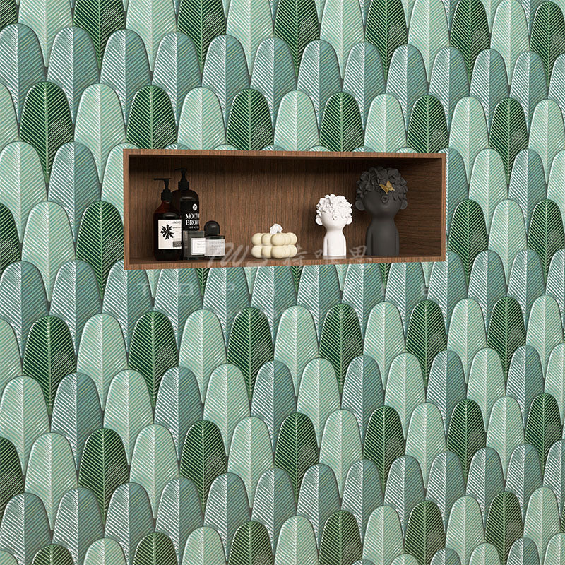 Piastrelle Mosaico Piume