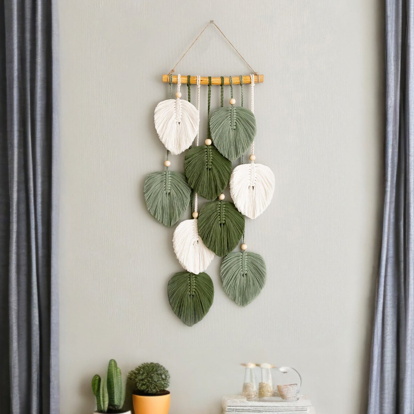 Arazzo boho foglie