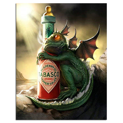 Quadro Diamanti Drago