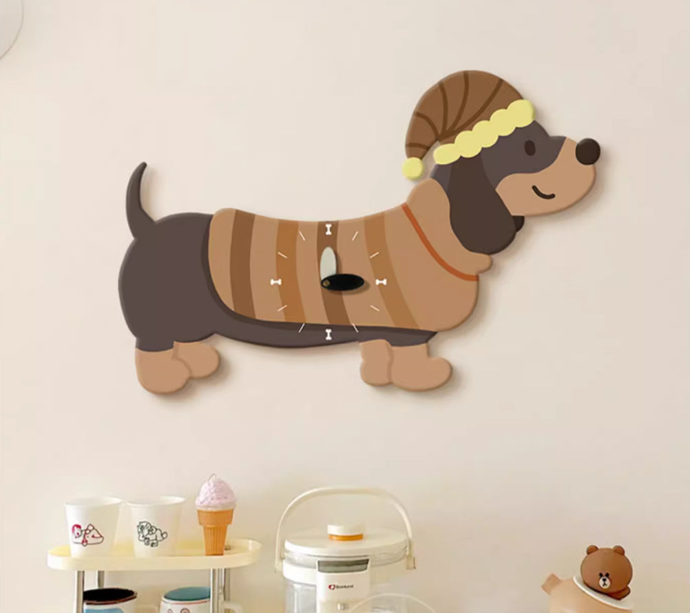 Orologio da parete cane bassotto