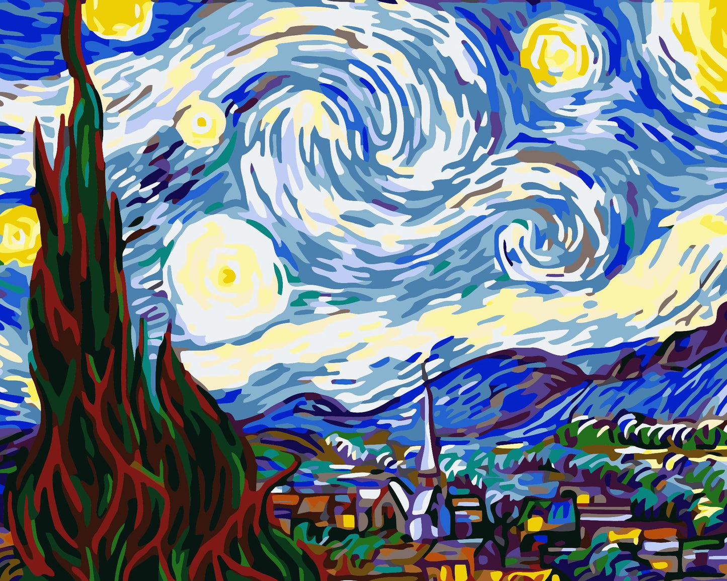 Quadro Paesaggio Floreale