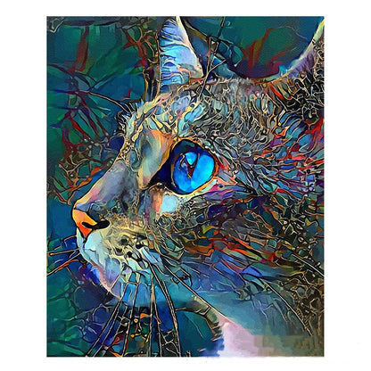 Dipinto diamanti gatti