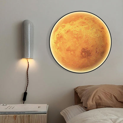 Quadro decorativo rotondo con LED