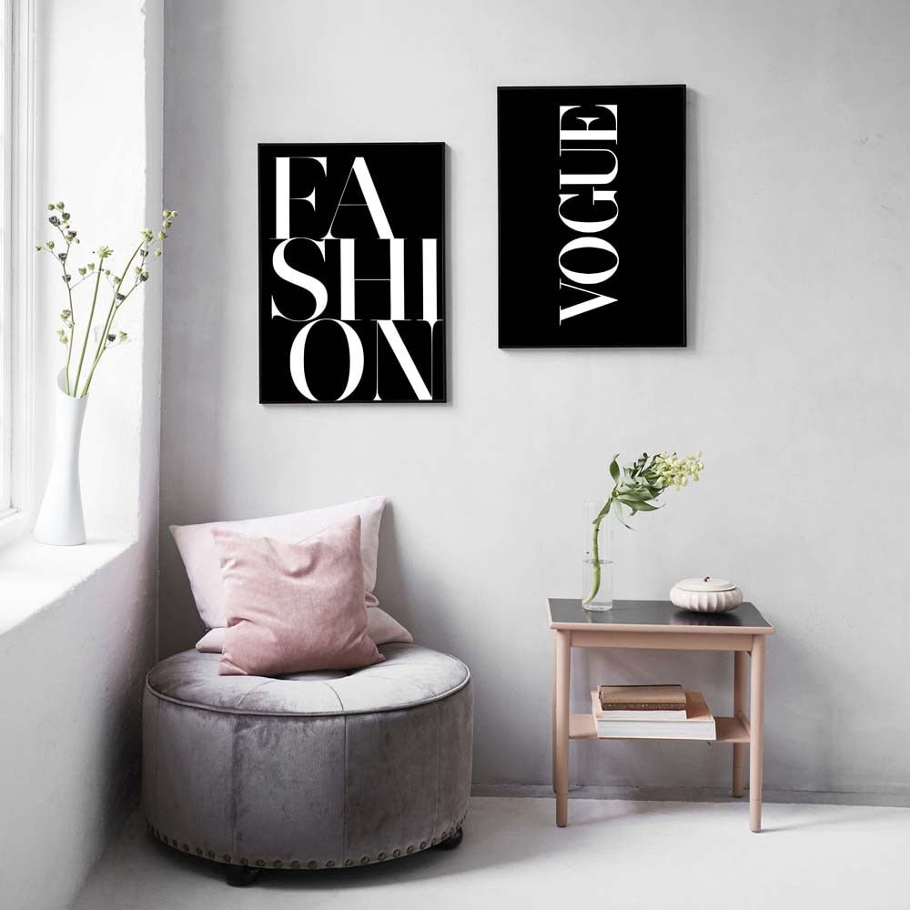 Poster bianco e nero