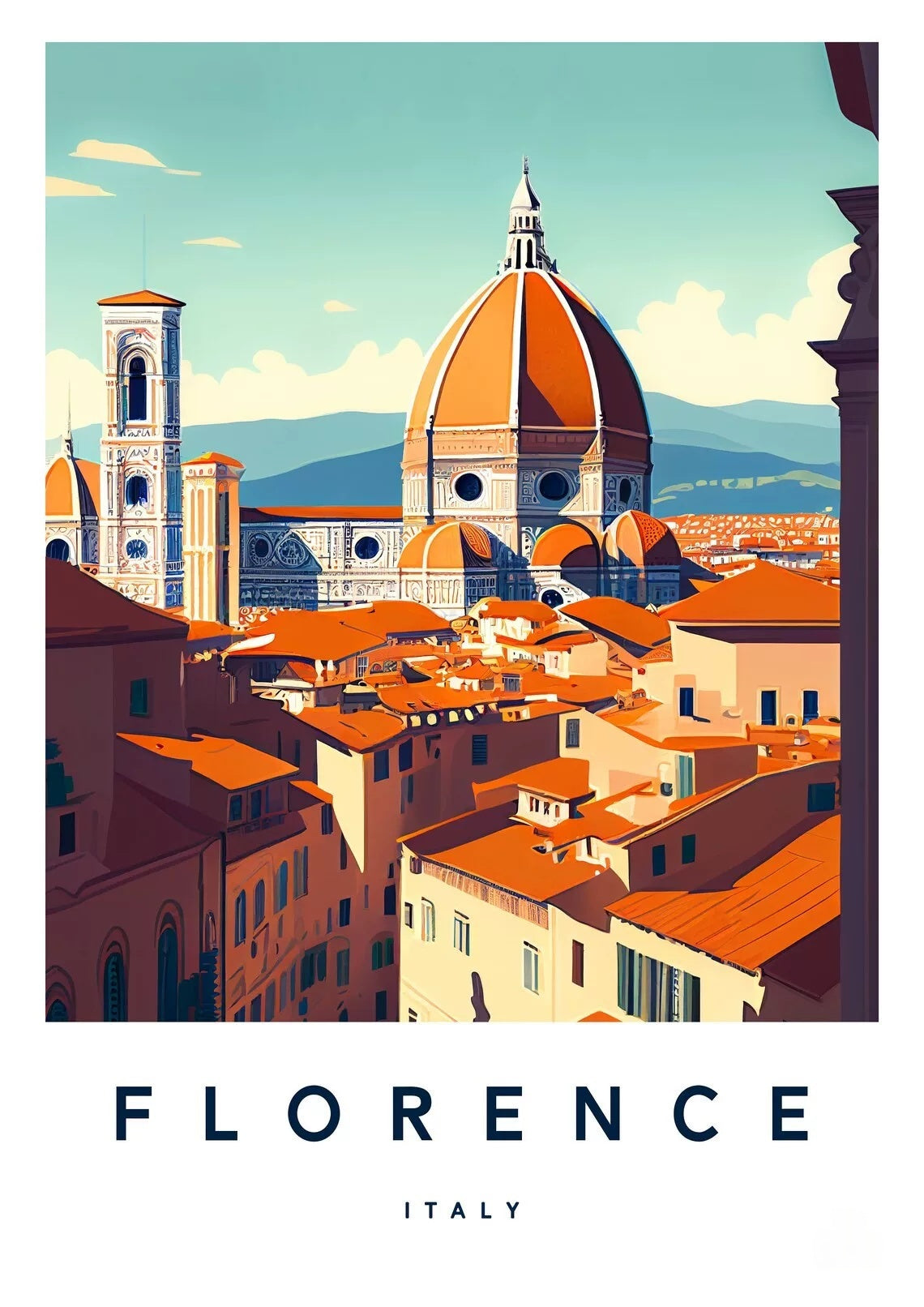 Poster Skyline di Firenze