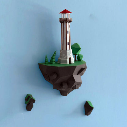 Decorazione faro in carta
