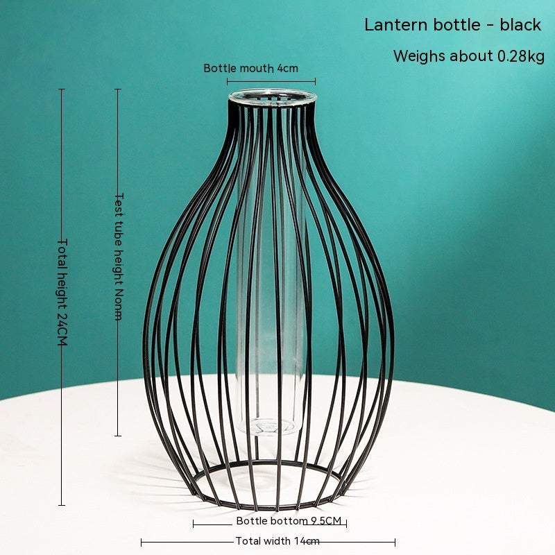Vaso in vetro geometrico