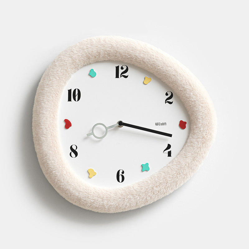 Orologio da parete Cornice tessuto naturale