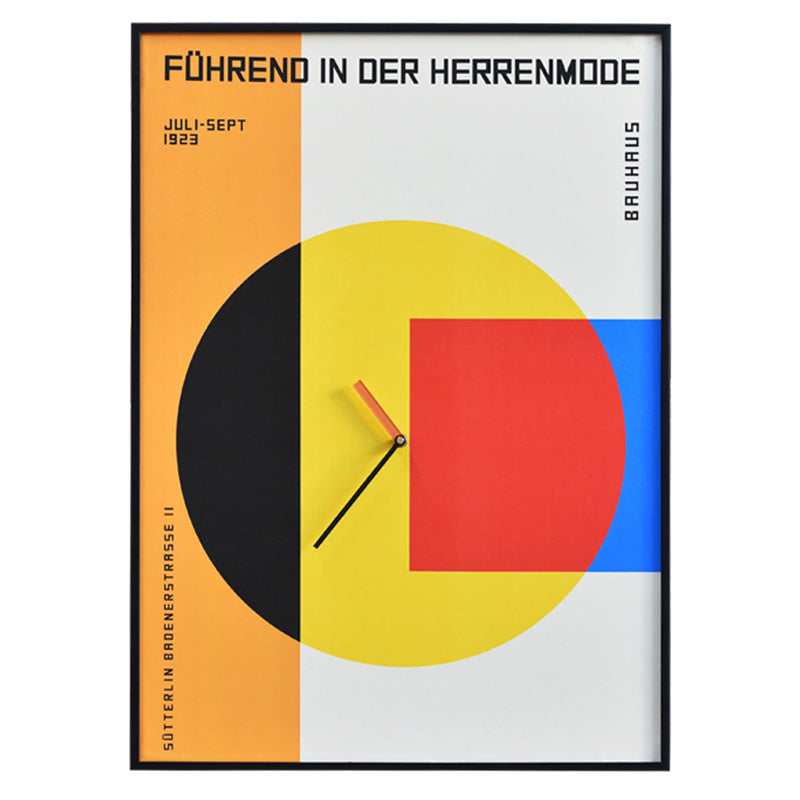 Orologio da parete Bauhaus geometrico