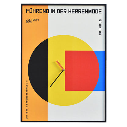 Orologio da parete Bauhaus geometrico