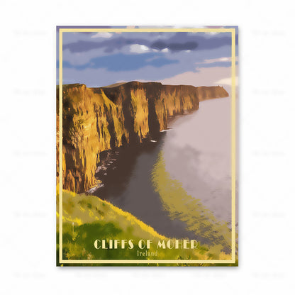 Poster set cinque città europee cornice