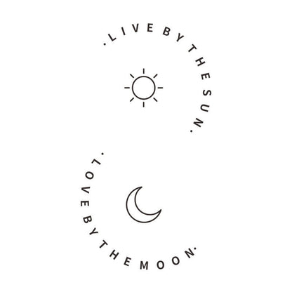 Adesivo sole e luna