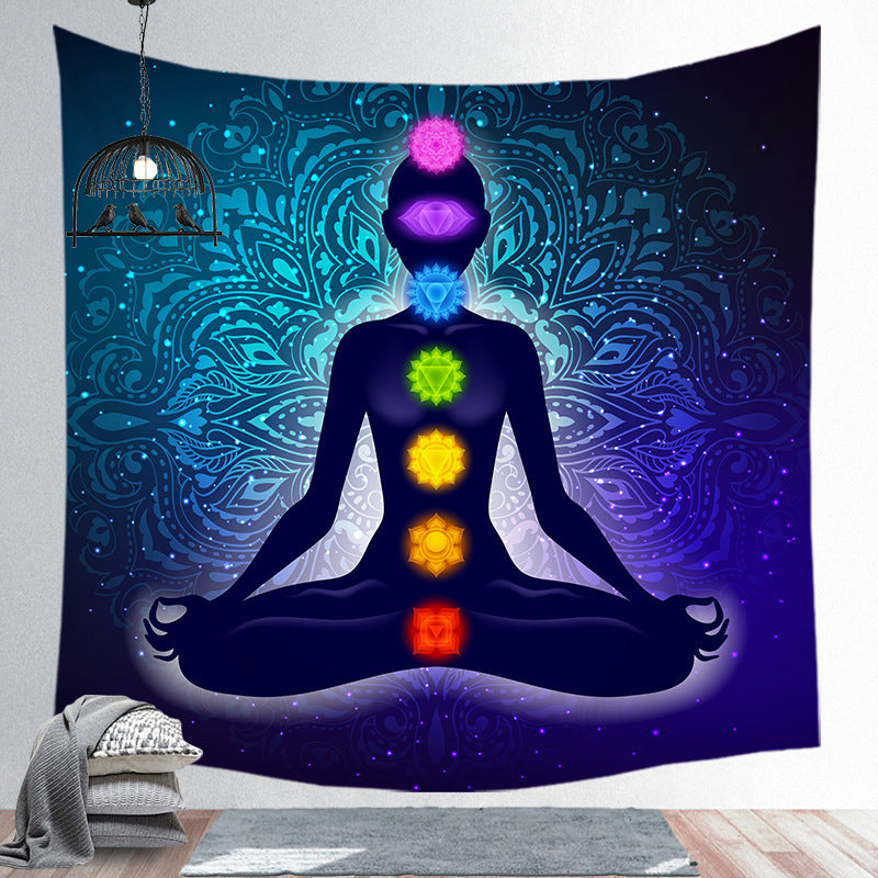 Arazzo Figure meditazione chakra