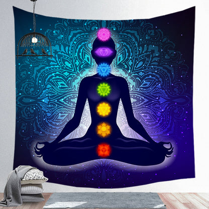 Arazzo Figure meditazione chakra