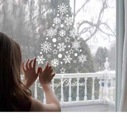 Adesivo parete fiocchi di neve