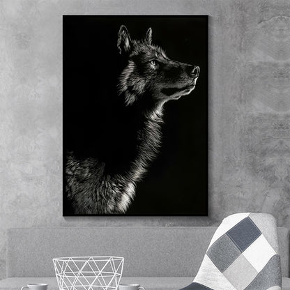 Quadro Bianco Nero Animali