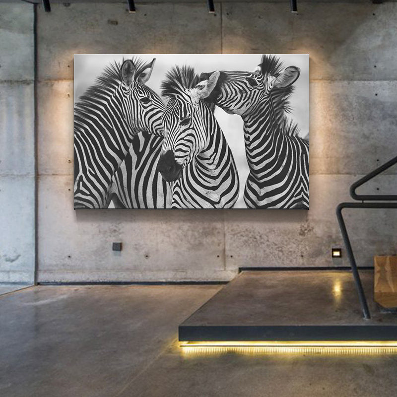 Quadro zebre stile nordico