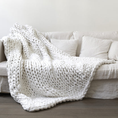 Coperta lana tessuta a mano