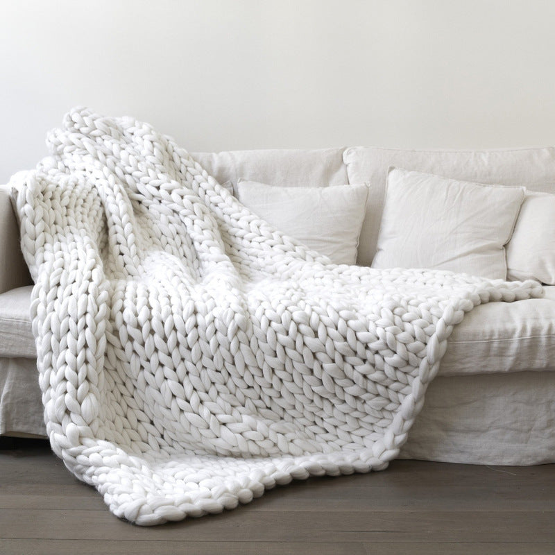 Coperta lana tessuta a mano