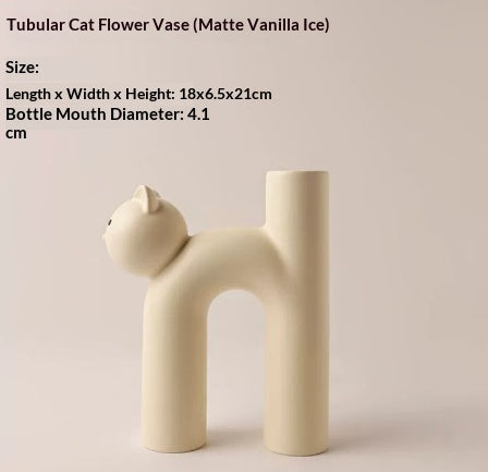 Vaso ceramica color crema