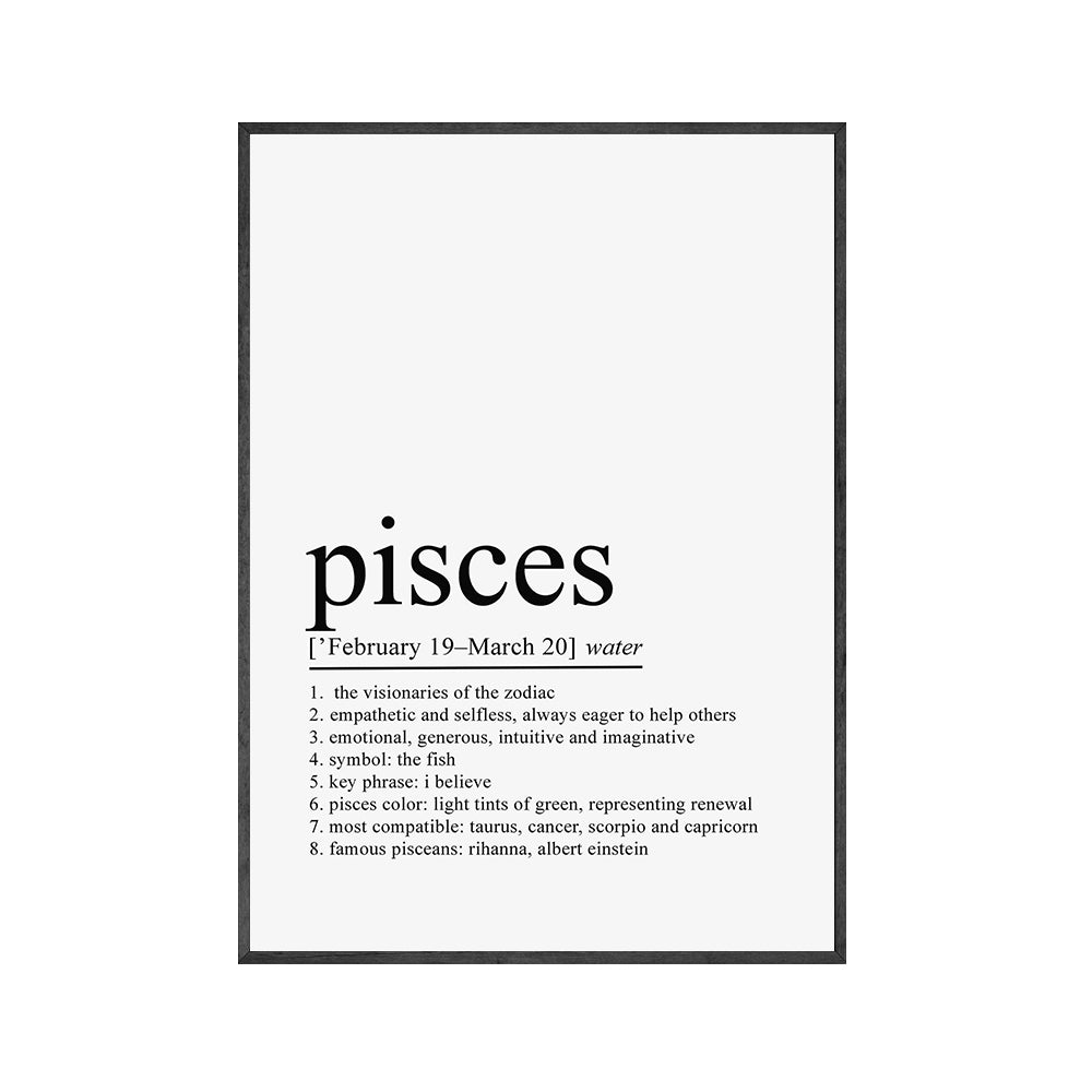Poster Costellazioni dello zodiaco