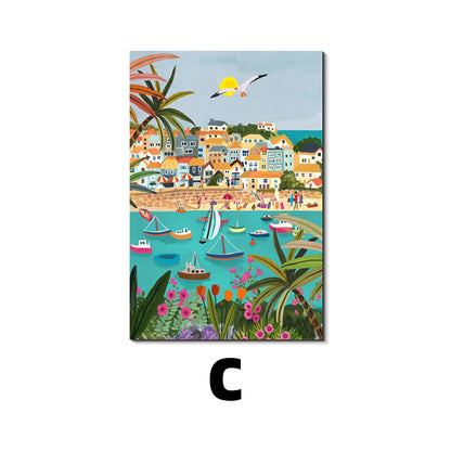 Tela piante tropicali