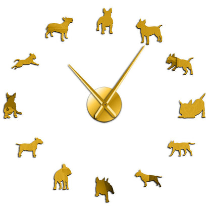 Orologio da parete Cani dorati