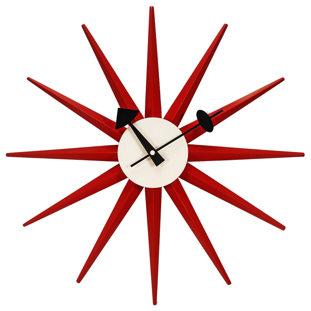 Orologio da parete Sole raggi dorati