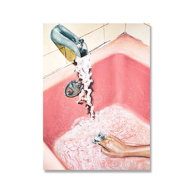 Poster bagno stile Nordic