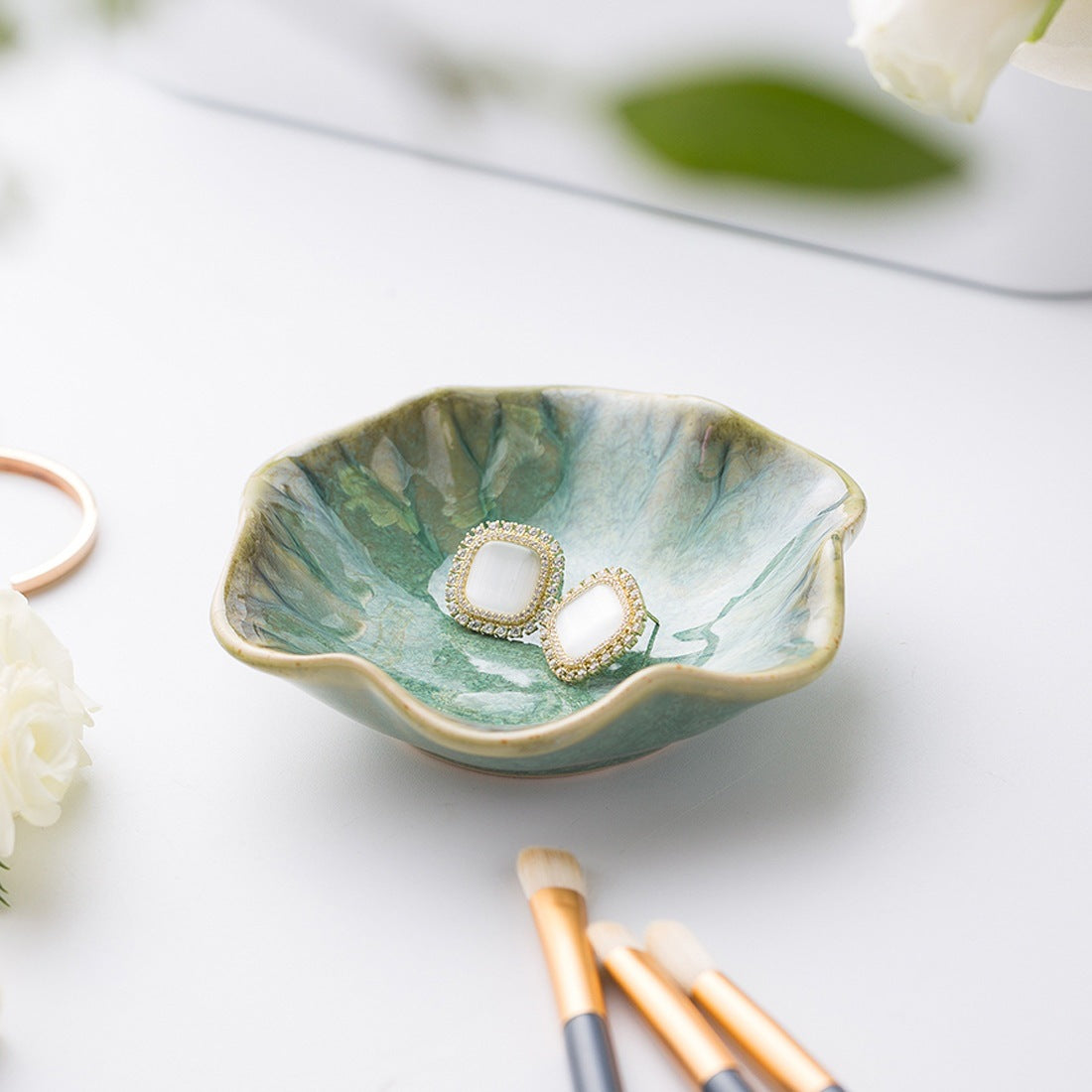Vassoio bijoux ceramica