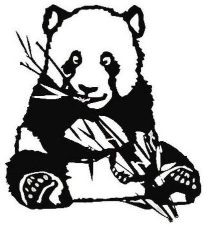 Adesivo murale panda