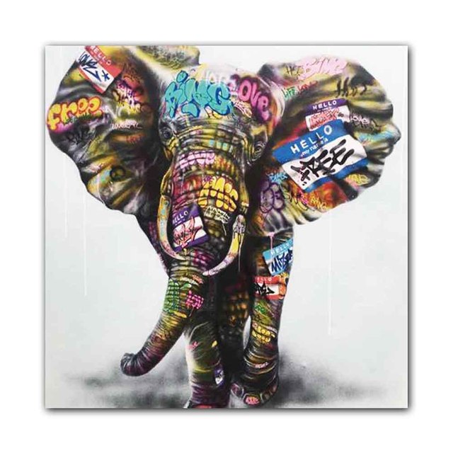 Quadro street art con graffiti