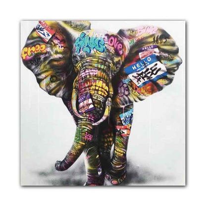 Quadro street art con graffiti