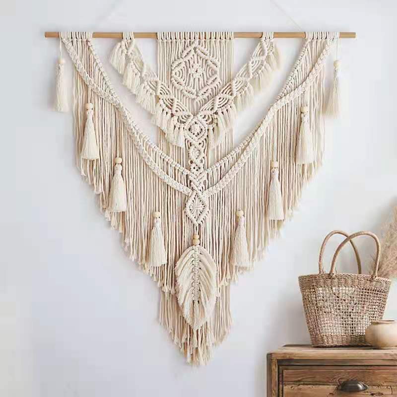 Tappeto bohemien con frange