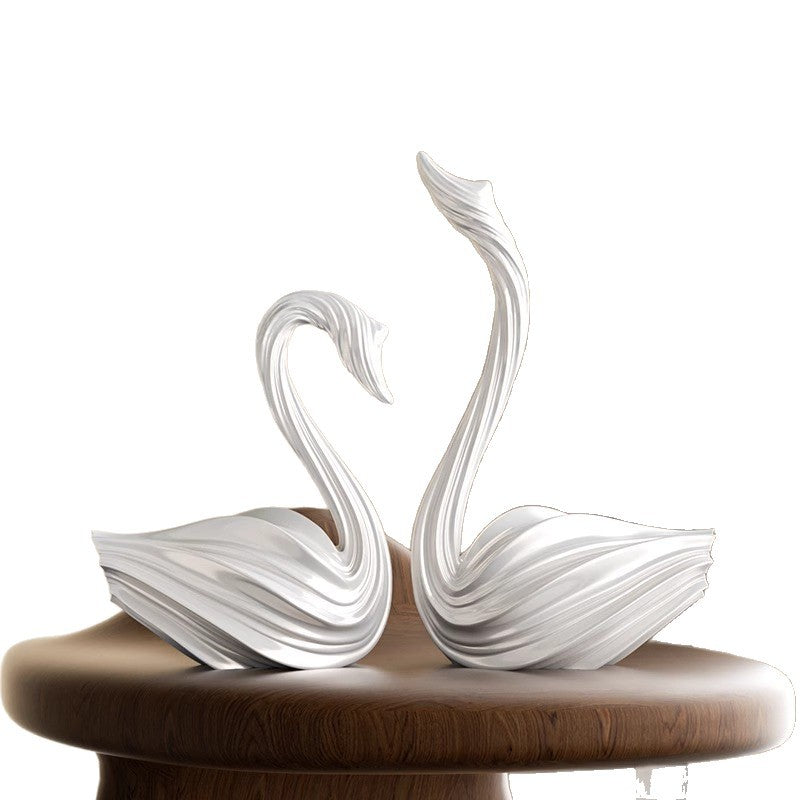 Scultura cigno minimalista