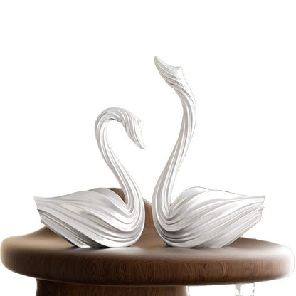 Scultura cigno minimalista